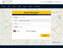 Tablet Screenshot of airporttaxibooking.ca